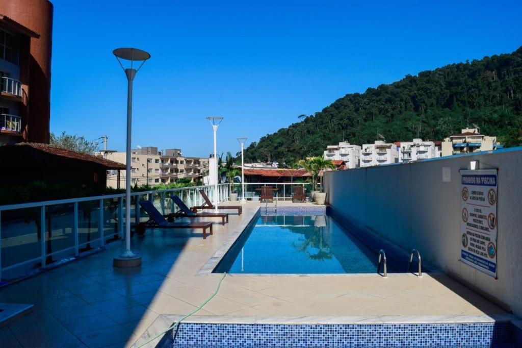 Apartamento Praia Grande Ubatuba Com Churrasqueira Privativa Exterior photo
